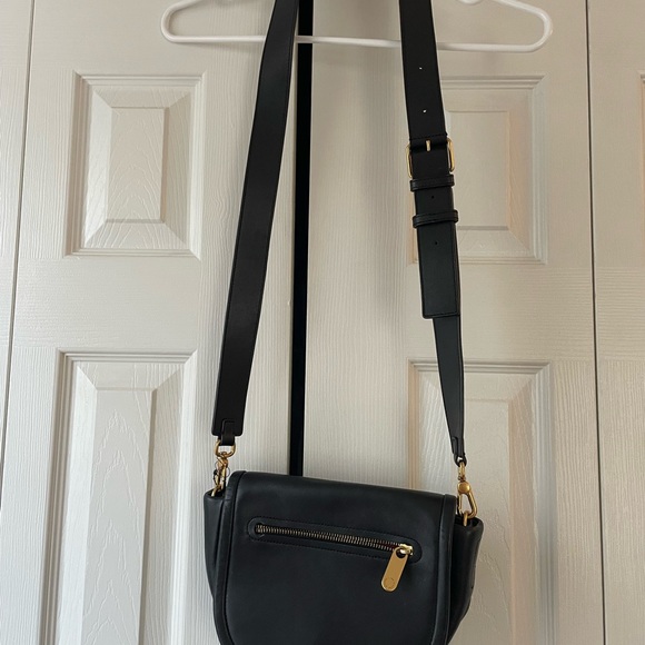 Marc by Marc Jacobs Black Crossbody Bag with Gold Accents - Picture 6 of 10